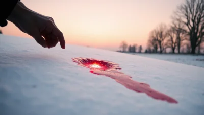 Traum von Blut im Schnee