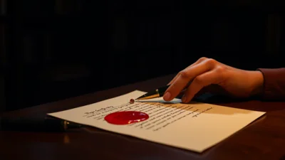 Traum von einem blutigen Brief