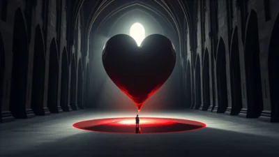 Traum von blutigem Herzinfarkt