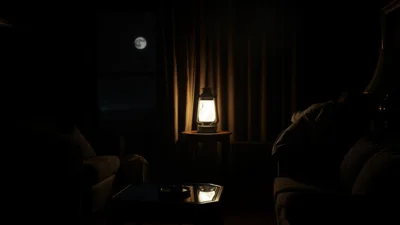 Traum von einer dunklen Wohnung