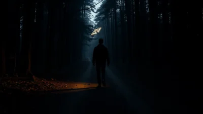 Traum von einem dunklen Weg