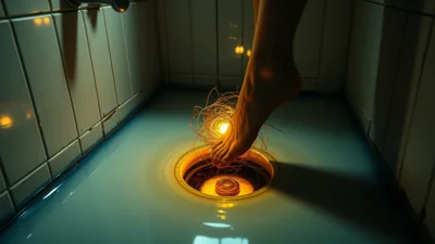 Traum von einer verstopften Dusche