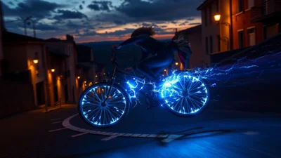 Traum vom Fahrrad ohne Bremsen