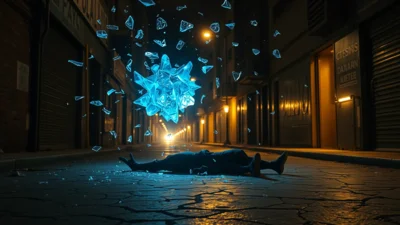 Traum vom Fallen mit Aufprall