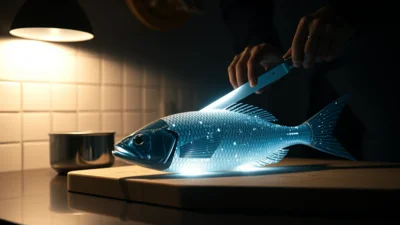 Traum vom Filetieren eines Fisches