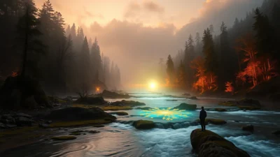 Traum von einem Fluss