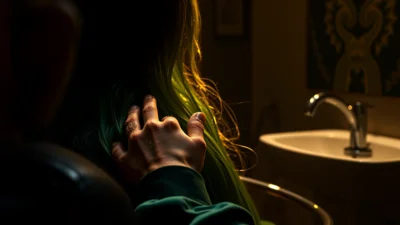 Traum vom Haarefärben beim Friseur