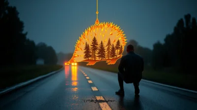 Traum von einem überfahrenen Igel