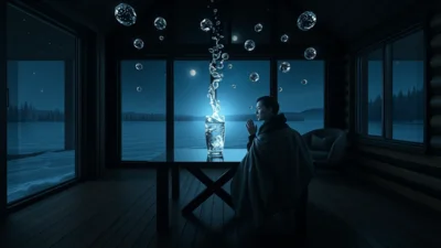 Traum von kaltem Wasser