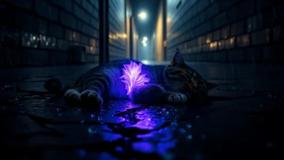 Traum von einer verletzten Katze