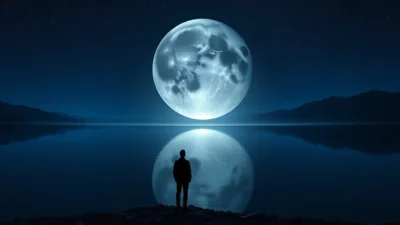 Traum vom fallenden Mond