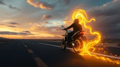 Traum von einem Motorrad