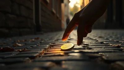 Traum von gefundenen Münzen