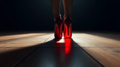 Traum von roten Schuhen