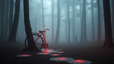 Traum vom roten Fahrrad
