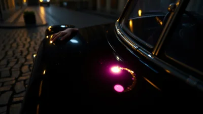 Traum von einem schwarzen Auto