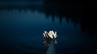 Traum von schwarzem Wasser