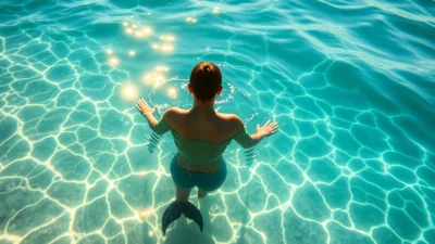 Traum vom Schwimmen mit Delfinen