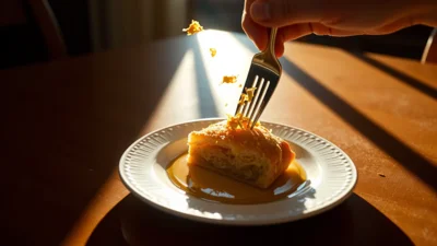 Traum vom Essen von Süßigkeiten
