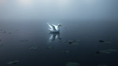 Traum von einer weißen Ente