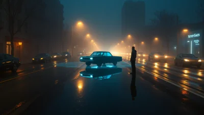 Traum von einem fahrenden Auto ohne Fahrer