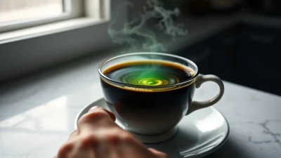 Traum von bitterem Kaffee