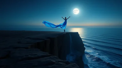 Traum von einem blauen Kleid