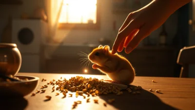 Traum vom Füttern eines Hamsters