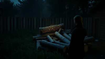 Traum von einem Holzstapel