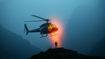 Traum vom Absturz eines Hubschraubers
