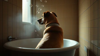 Traum vom Hundewaschen