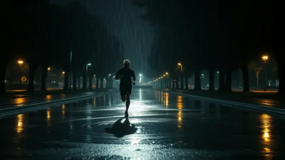 Traum von Rennen im Regen