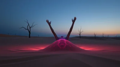 Traum vom Versinken im Sand