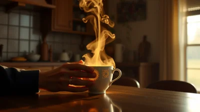 Traum von Kaffee trinken