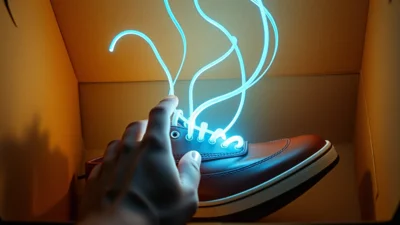 Traum von neuen Schuhen
