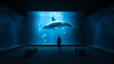 Traum von einem Orca im Aquarium