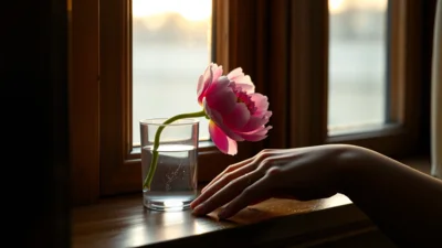 Traum von pinken Blumen
