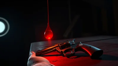 Traum von einer blutigen Pistole