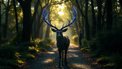 Traum von einem Reh im Wald