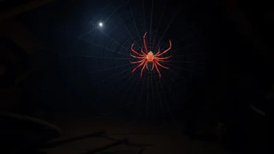 Traum von einer roten Spinne