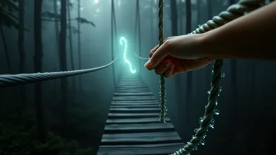 Traum von einer schmalen Brücke