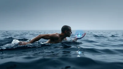 Traum vom schnellen Schwimmen
