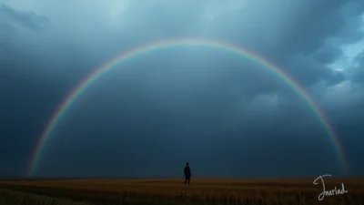 Traum von einem schwarzen Regenbogen
