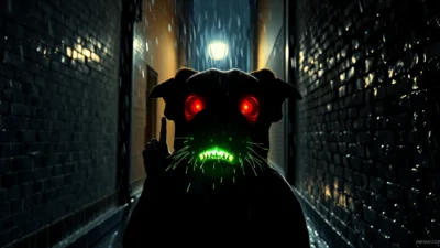 Traum von einem tollwütigen Hund