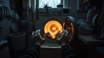 Traum vom Reparieren einer Waschmaschine