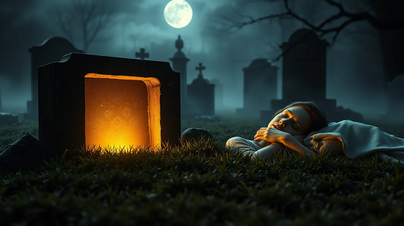 Auf Friedhof schlafen im Traum deuten: Psychologische Analyse & Bedeutung